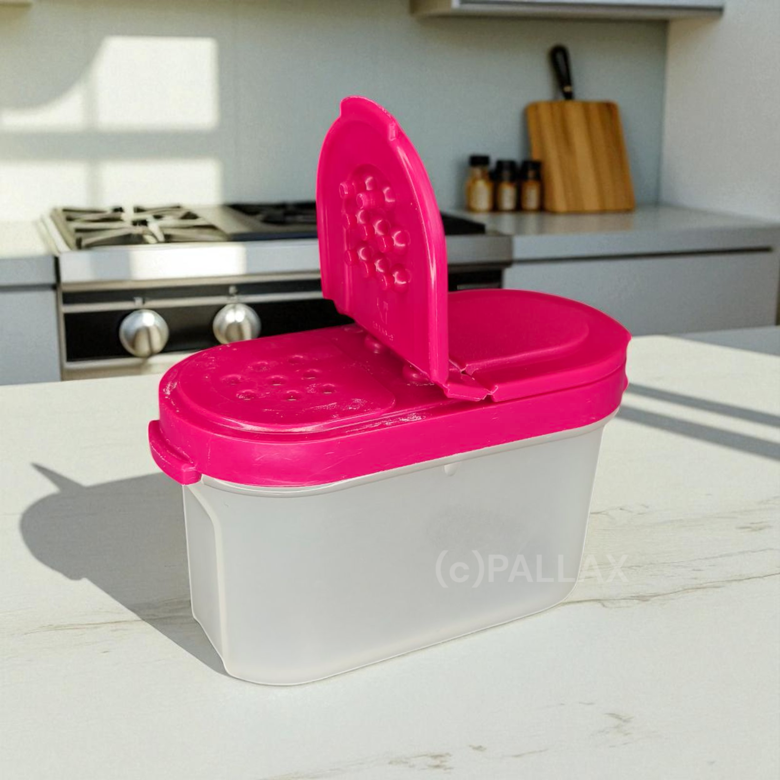 TUPPERWARE A90 GEWÜRZ-ZWERG 120 ML BROMBEER-ROT GEWÜRZ-STREUER  SALZ PFEFFER