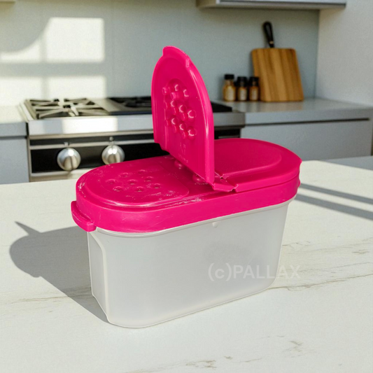 TUPPERWARE A90 GEWÜRZ-ZWERG 120 ML BROMBEER-ROT GEWÜRZ-STREUER  SALZ PFEFFER