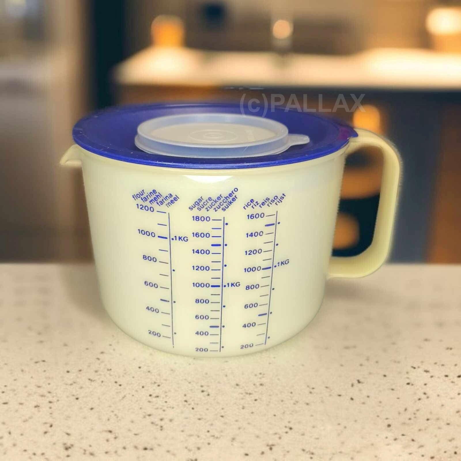 TUPPERWARE D37 CANDY 2,0 L MESSBECHER MIX-SCHÜSSEL RÜHRSCHÜSSEL MIT SKALA