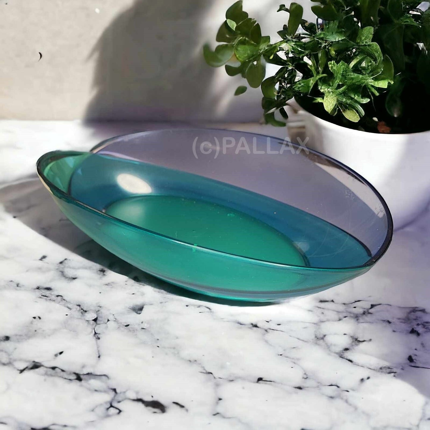 TUPPERWARE C127 ELEGANZIA SCHMETTERLING 2,0 L BLAU SERVIERSCHALE OBSTSCHALE