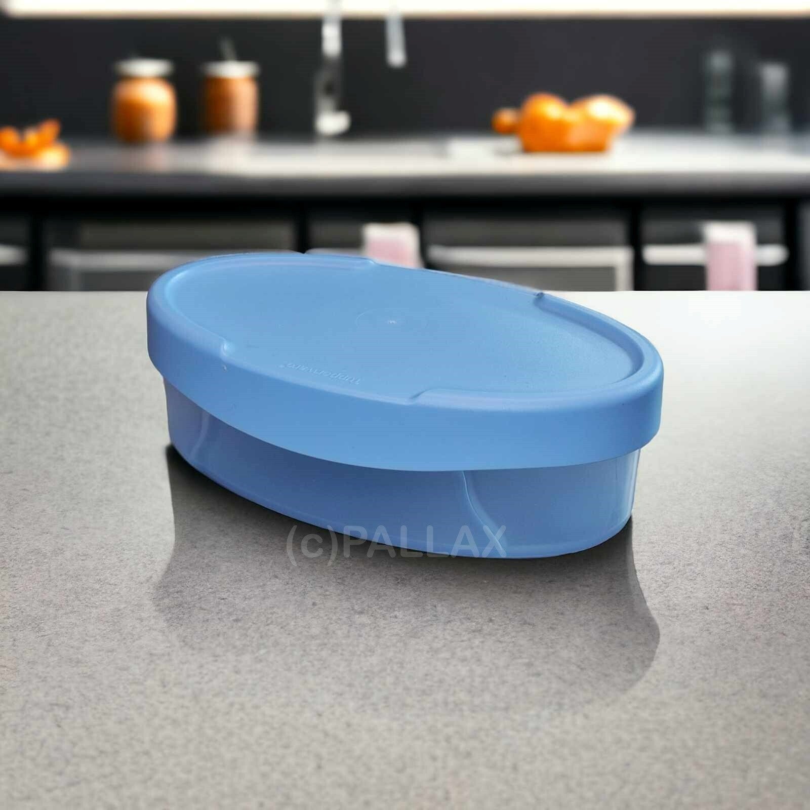 TUPPERWARE J38 JUNGE WELLE VORRATSBEHÄLTER 0,5 L HELLBLAU