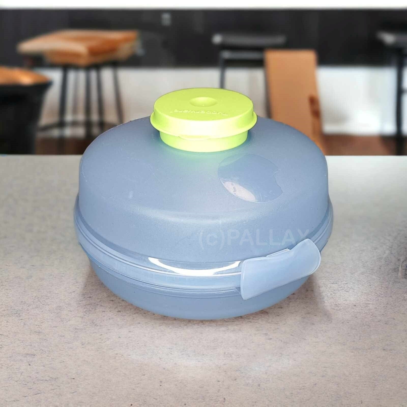 TUPPERWARE SANDWICHER HELLBLAU GRÜN BROTDOSE MIT DIP-SCHÜSSEL SONDERMODELL