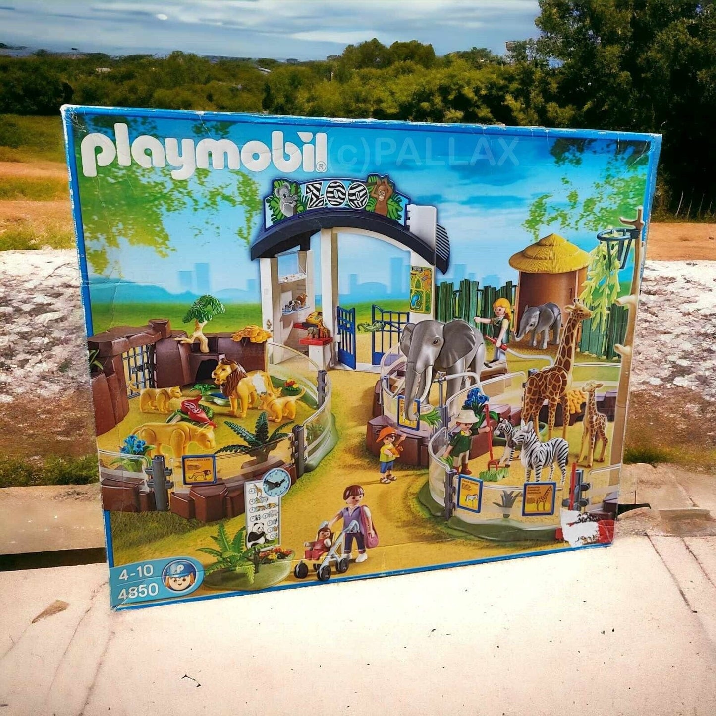 PLAYMOBIL 4850 GROSSER TIERPARK ZOO + BOX / 2010