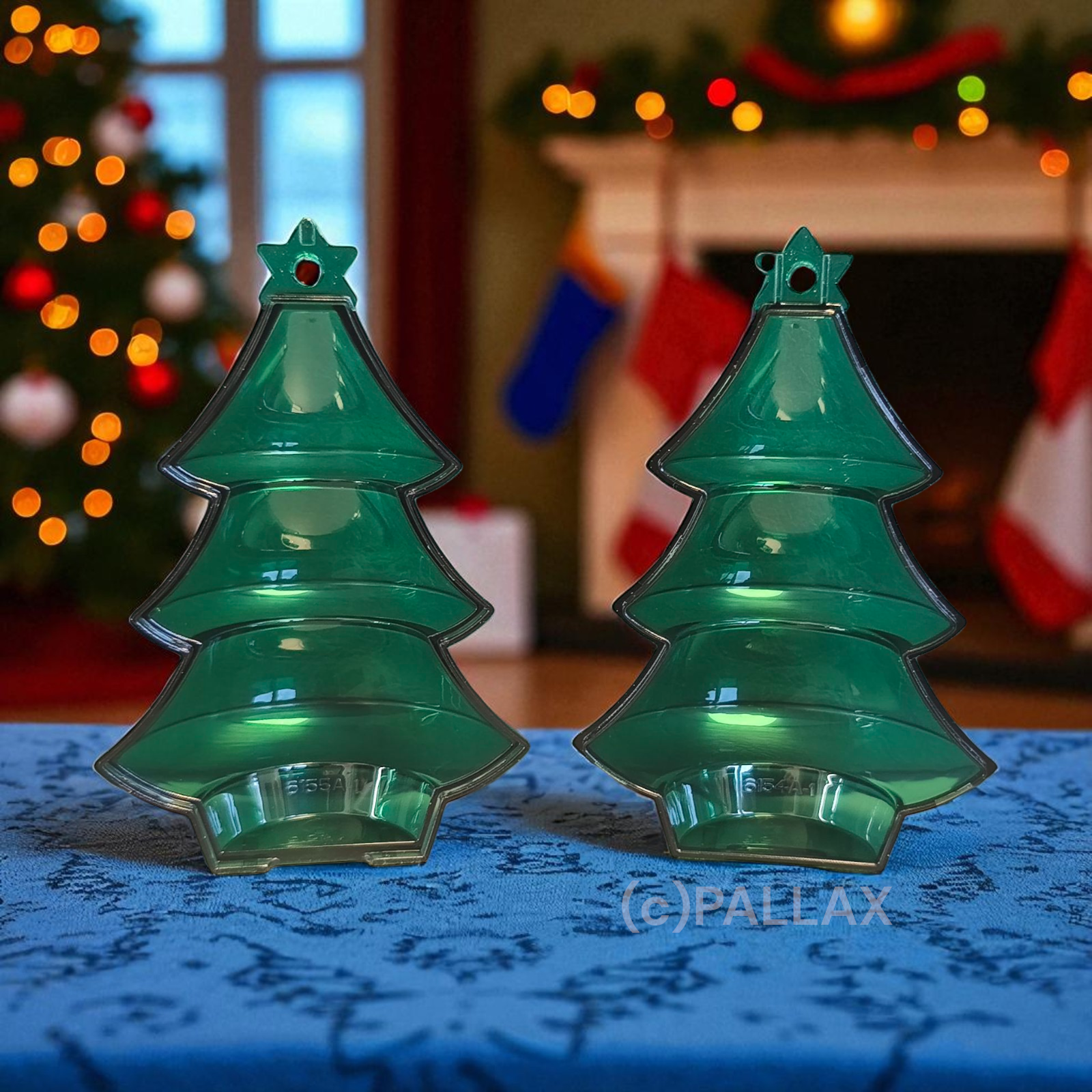 TUPPERWARE CHRISTBAUM-SCHMUCK WEIHNACHTSBAUM ZUM ÖFFNEN GRÜN SONDERMODELL