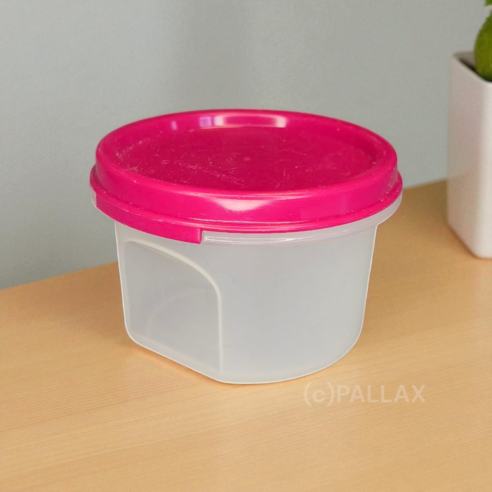 TUPPERWARE A76 EIDGENOSSE RUND 200 ML BROMBEER-ROT VORRATSDOSE