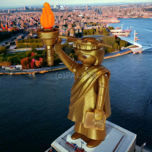 PLAYMOBIL 9242 FIGUREN SERIE 12 GOLDEN LIBERTY STATUE / 2017