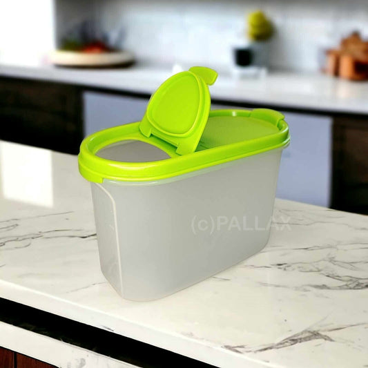 TUPPERWARE A62 EIDGENOSSE 1,1 L HELLGRÜN MIT DOPPEL-SCHÜTTKLAPPE VORRATSDOSE