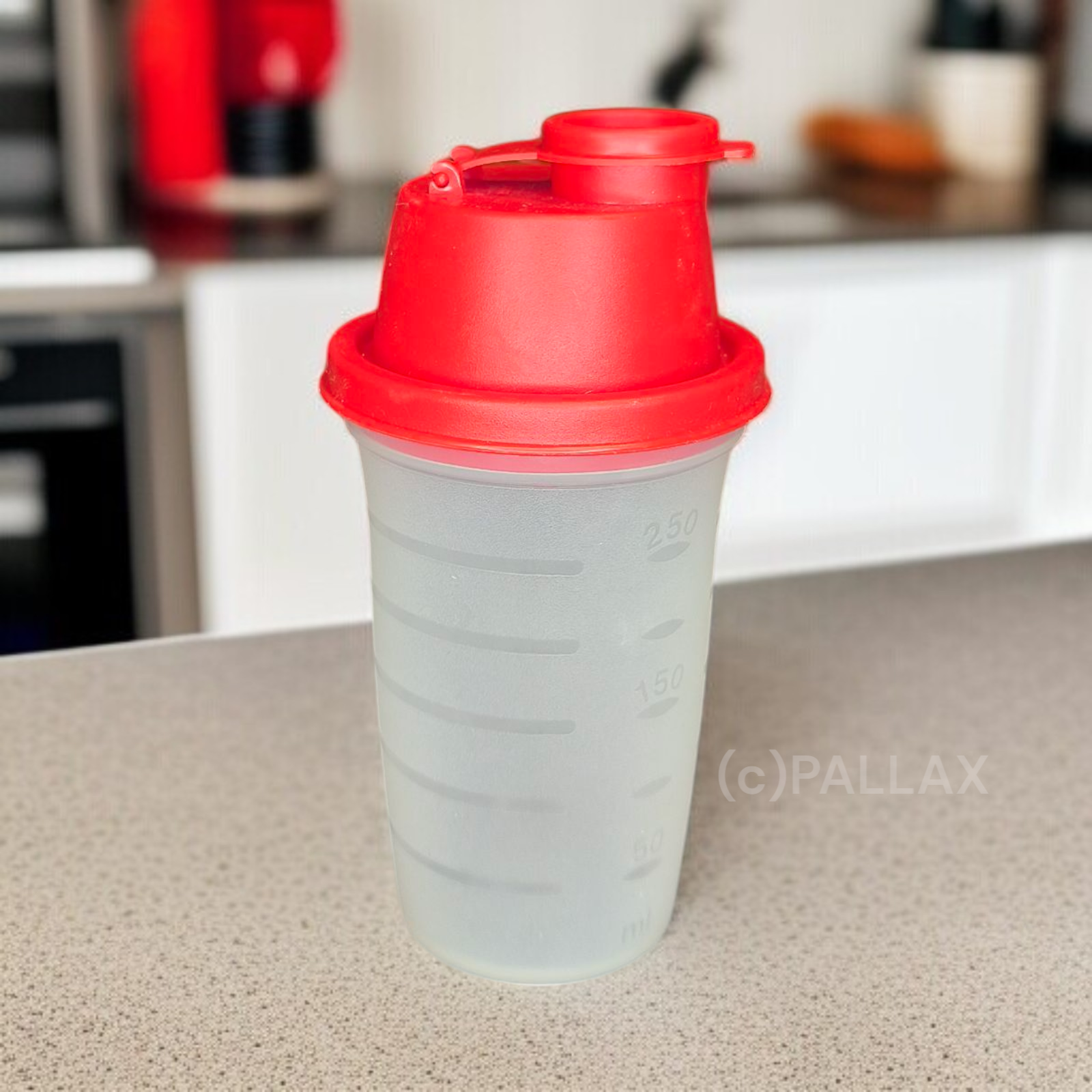 TUPPERWARE MIX-FIX 250 ML ROT MIXBECHER SHAKER SCHÜTTEL-BECHER