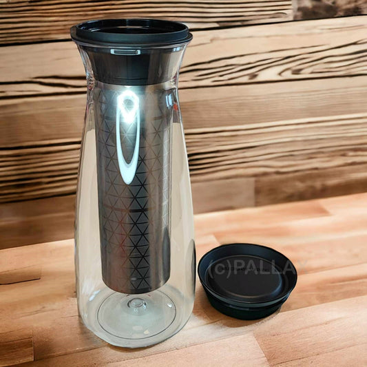 TUPPERWARE C212 CLEAR COLLECTION KARAFFE 1,3 L SCHWARZ