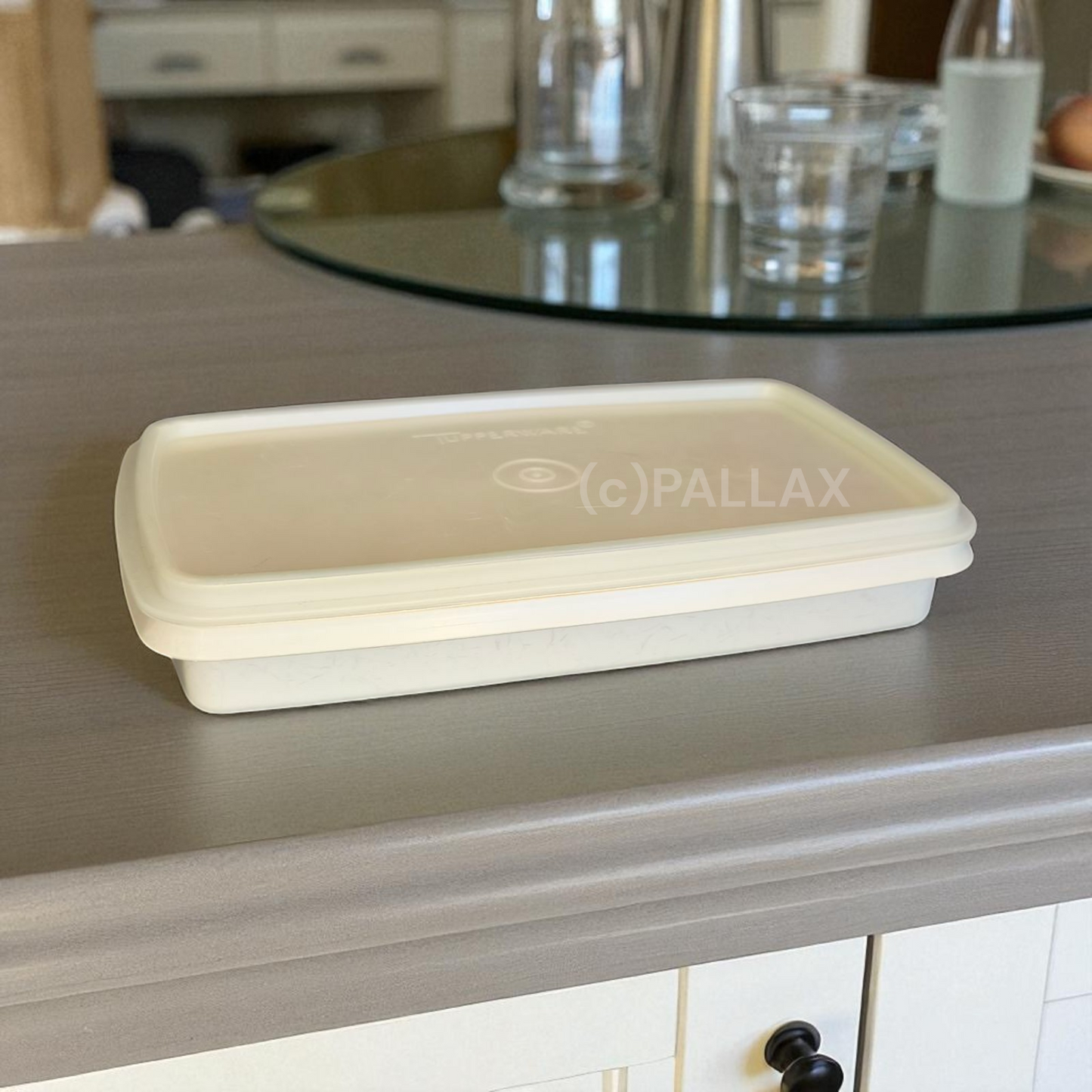 TUPPERWARE A16 VESPERLE 750 ML DUNKLES WEISS BROTDOSE VESPERBOX
