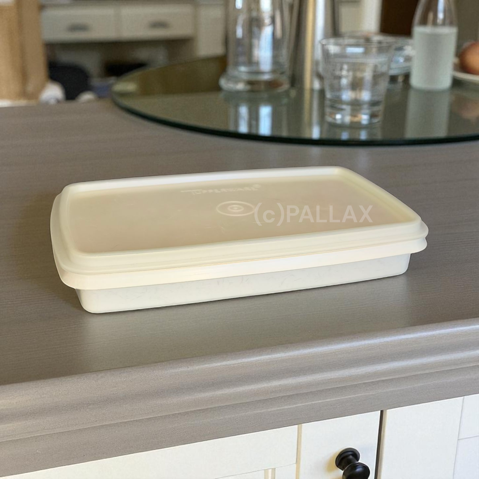 TUPPERWARE A16 VESPERLE 750 ML DUNKLES WEISS BROTDOSE VESPERBOX