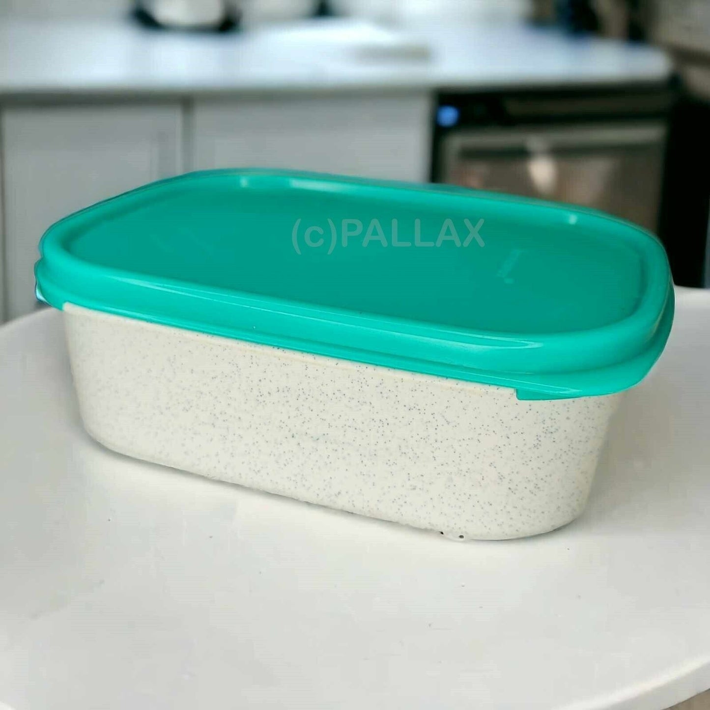 TUPPERWARE A68 KLEINER KOMPAKTUS 850 ML GRÜN WEISS VORRATSDOSE