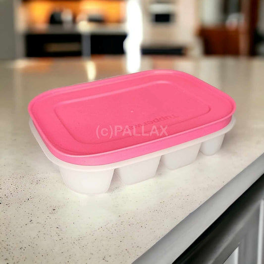 TUPPERWARE EIS-KRISTALL JUNIOR-EISWÜRFLER EISWÜRFEL-BEREITER ROSA
