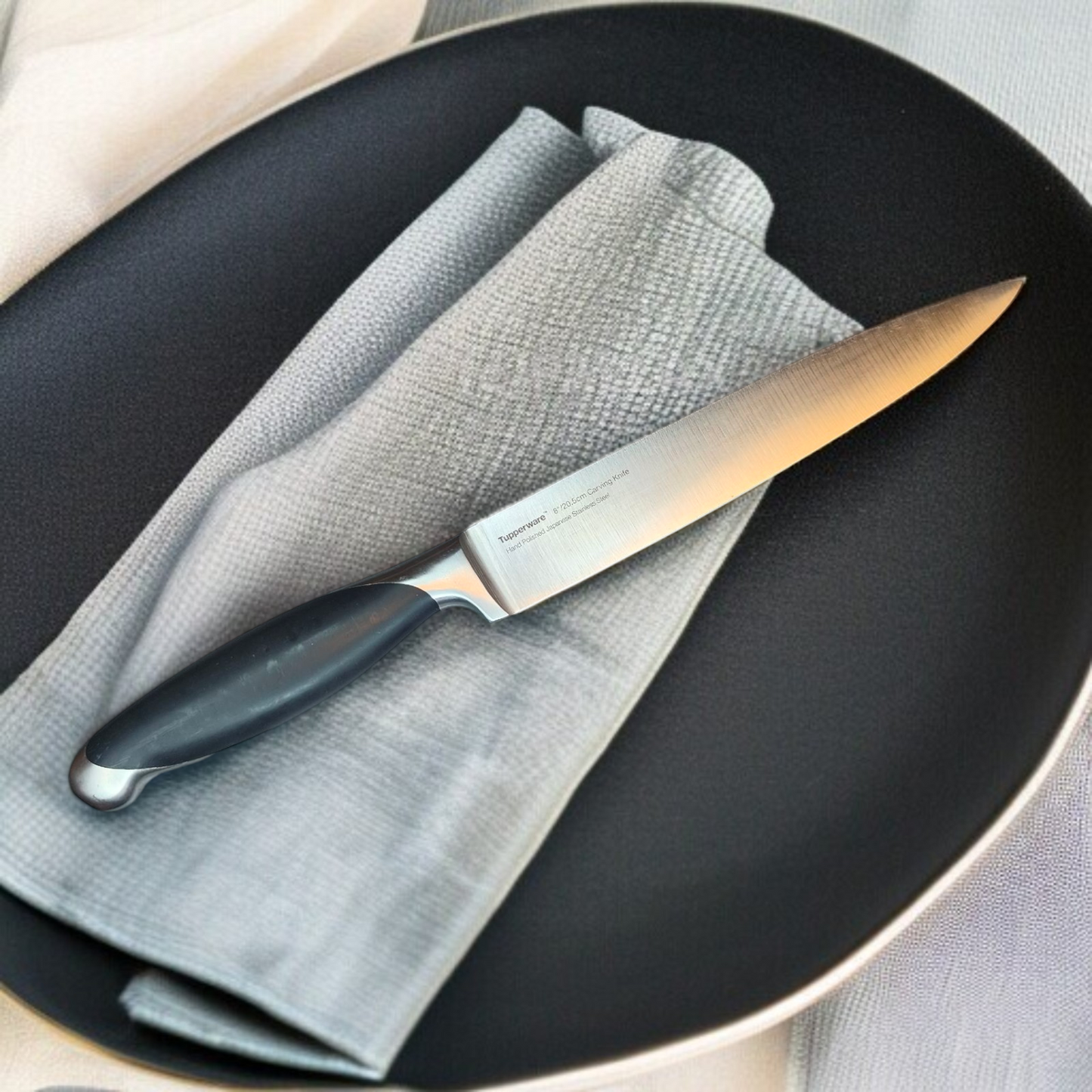 TUPPERWARE D140 CHEF-SERIE PRO SCHINKENMESSER EDELSTAHL