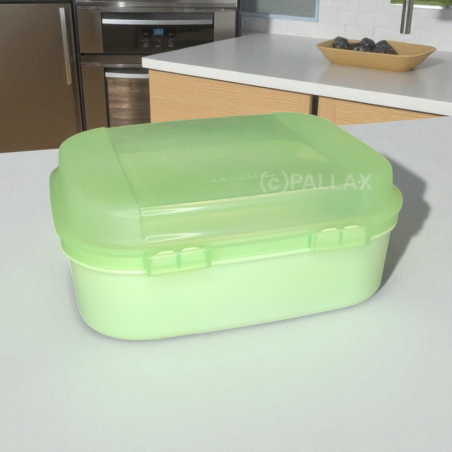 TUPPERWARE A02 NASCHKÄTZCHEN 1,7 L HELLGRÜN BROTDOSE VESPERBOX