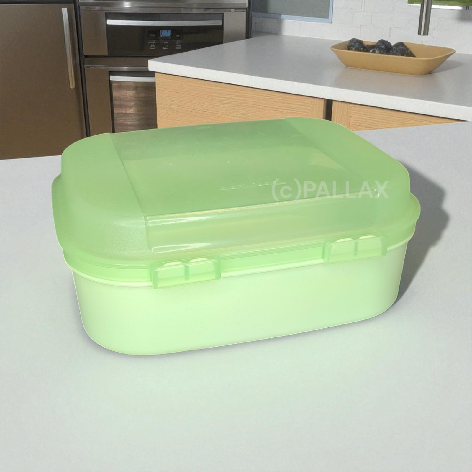 TUPPERWARE A02 NASCHKÄTZCHEN 1,7 L HELLGRÜN BROTDOSE VESPERBOX