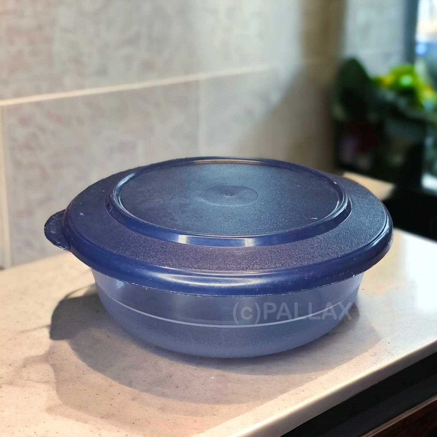 TUPPERWARE C34 KLEINE TAFELFEINE 275 ML INDIGO BLÄULICH TRANSPARENT