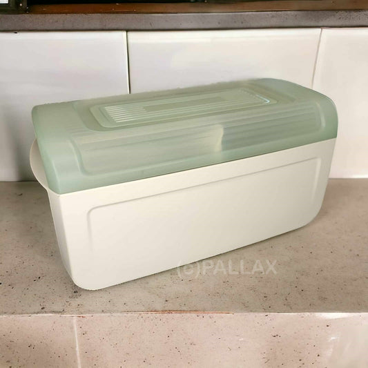 TUPPERWARE A143 JUNIOR-BROTMAX WEISS MINT BROTBEHÄLTER BROTKORB