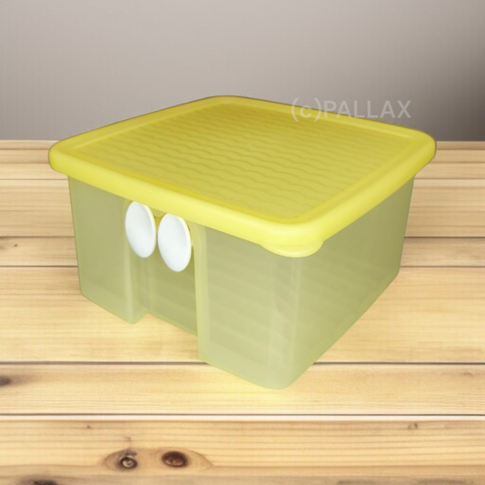 TUPPERWARE A110 PRIMA KLIMA BEHÄLTER 1,0 L GELB OBST GEMÜSE KÜHLSCHRANK