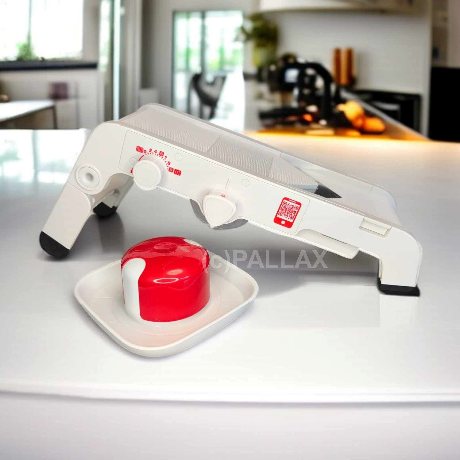 TUPPERWARE D202 MANDO-CHEF + D179 SCHNEID-FLEX ROT WEISS 3 EINSÄTZE