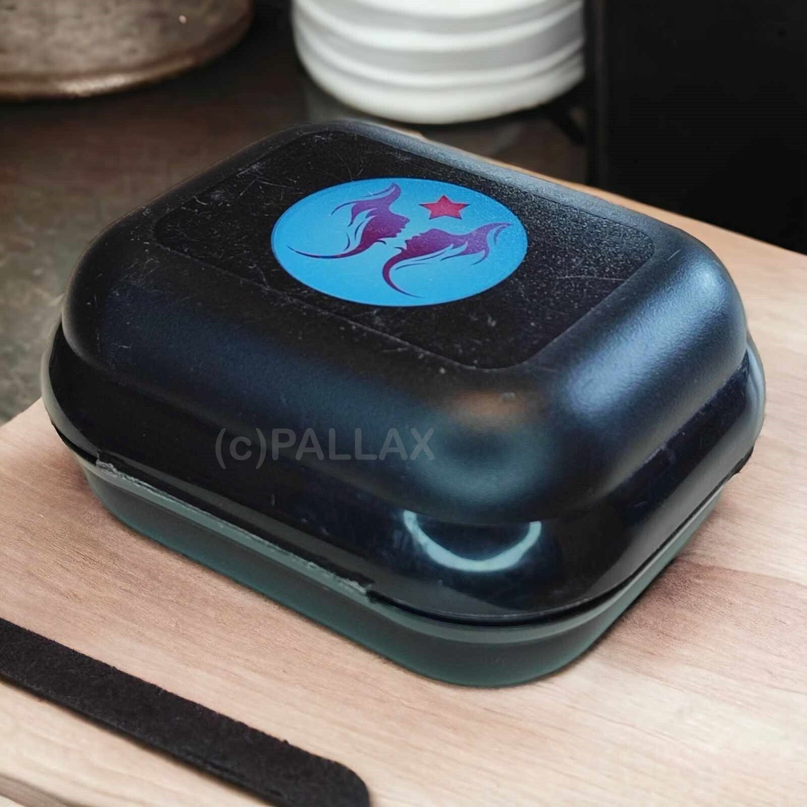 TUPPERWARE A27 MINI-TWIN SCHWARZ STERNZEICHEN ZWILLING MOTIV BROTDOSE