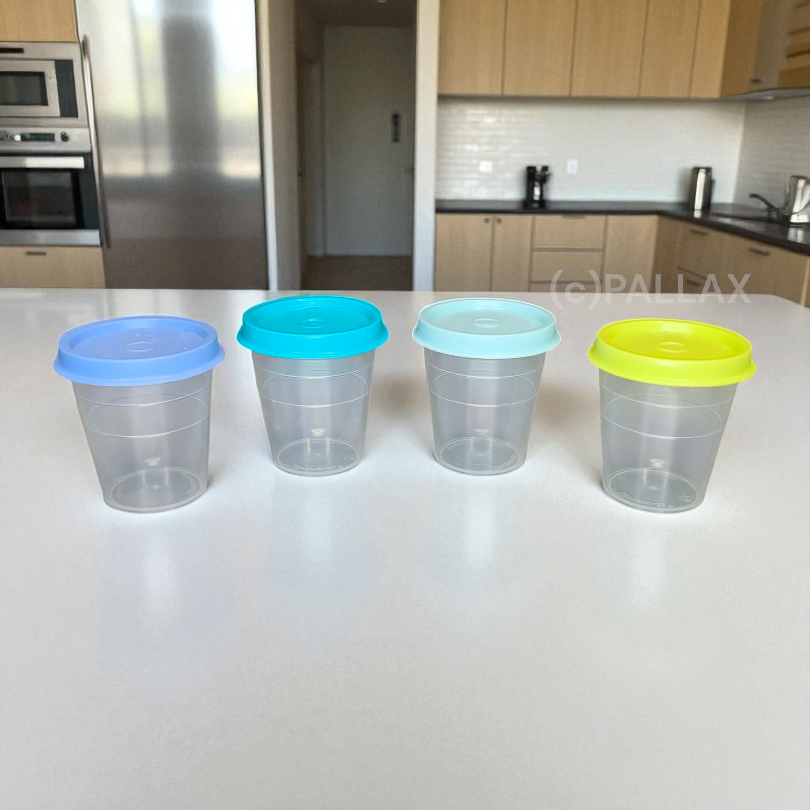 TUPPERWARE C46 VIER WICHTEL 4x 50 ML MEHRFARBIG VORRATSDOSE