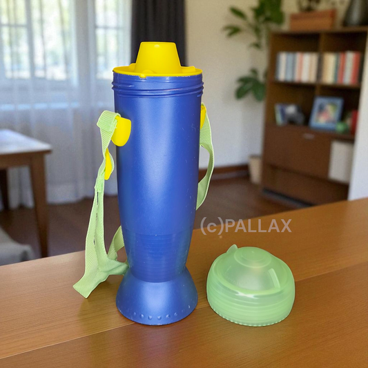 TUPPERWARE FRISCHE-RAKETE 650 ML TRINKFLASCHE BLAU GRÜN SONDERMODELL