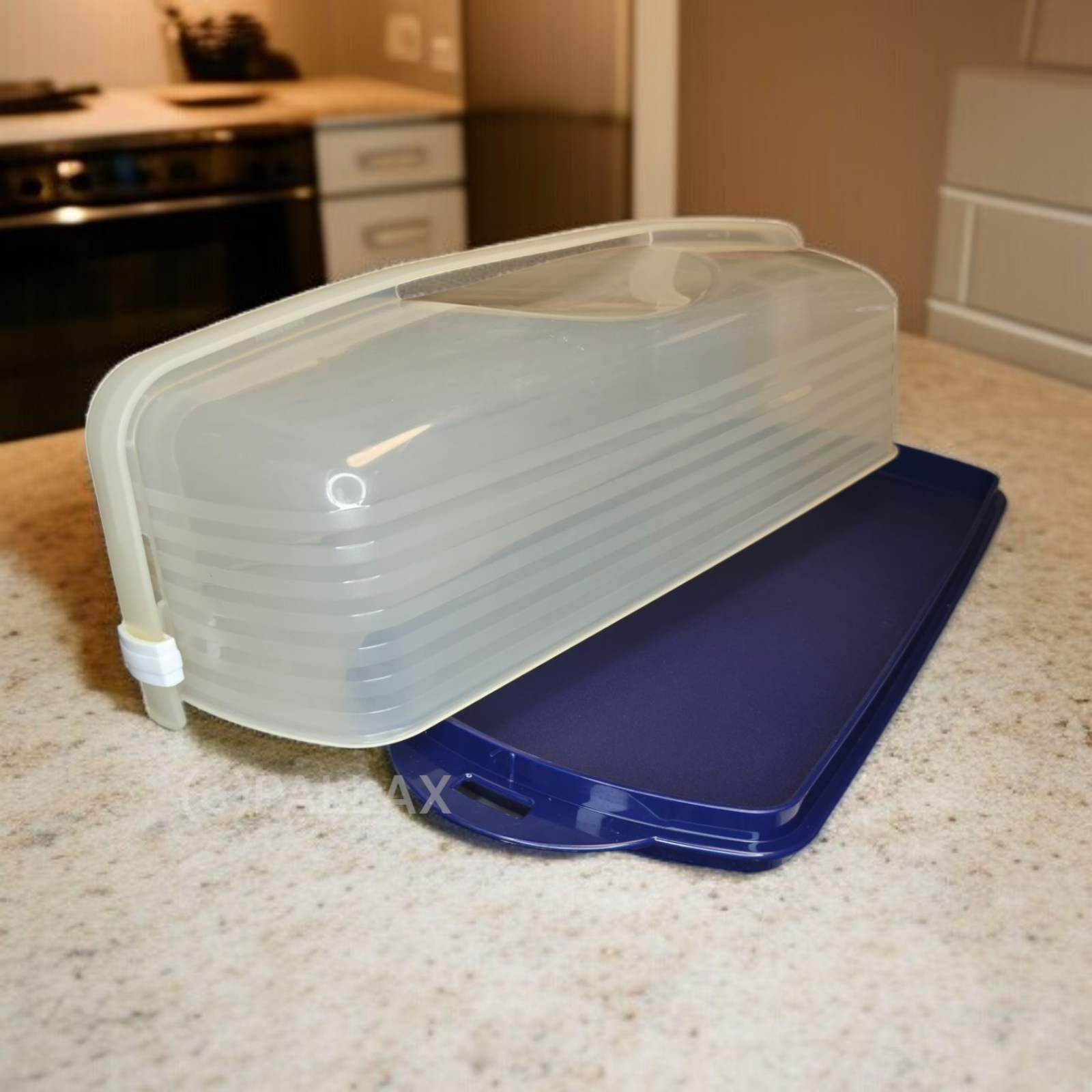 TUPPERWARE C99 KÖNIGSKUCHEN-BEHÄLTER INDIGO TORTENBEHÄLTER