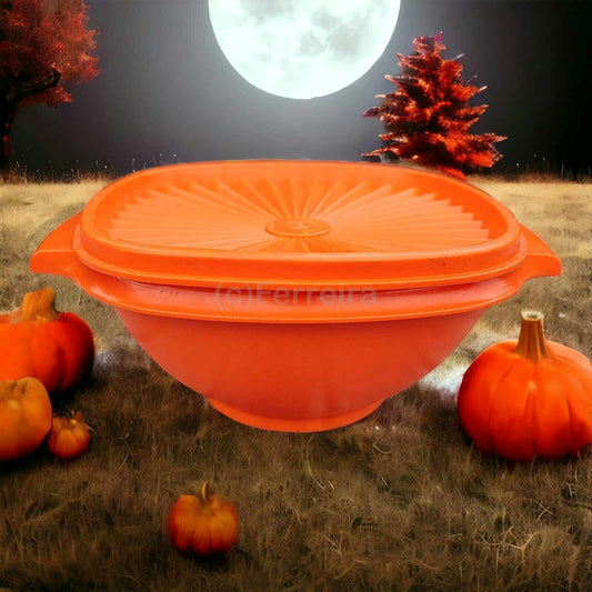 TUPPERWARE B14 TRI-STAR SONNENSCHÜSSEL 1,0 L ORANGE VINTAGE