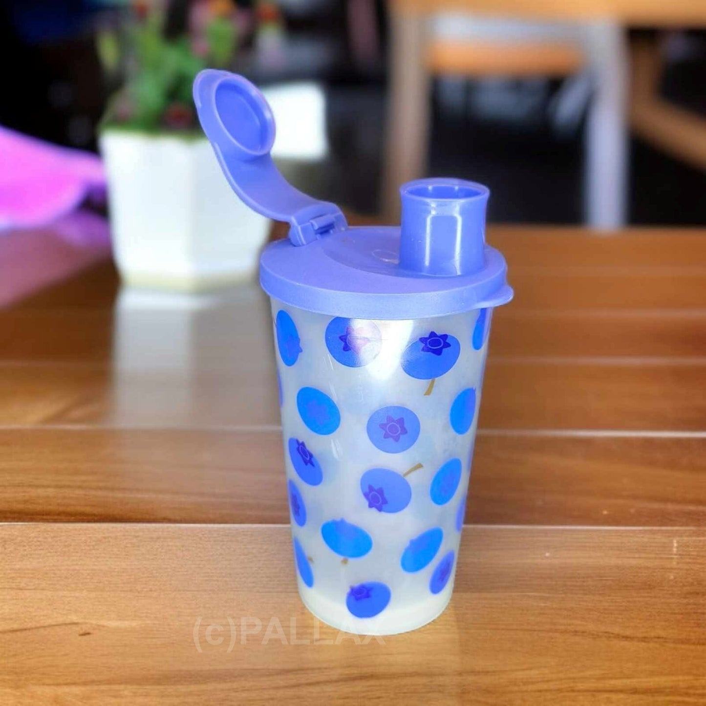 TUPPERWARE TRINKBECHER 330 ML LILA MOTIV TRAUBEN SONDERMODELL