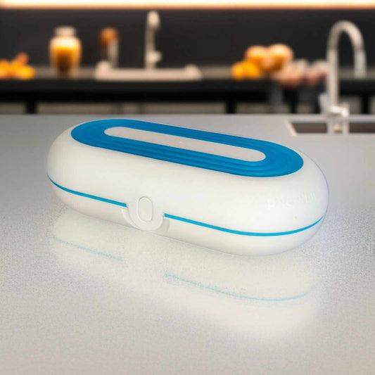 TUPPERWARE A147 FLEXI-TWIN TÜRKIS WEISS BROTDOSE VESPERBOX PAUSENBOX