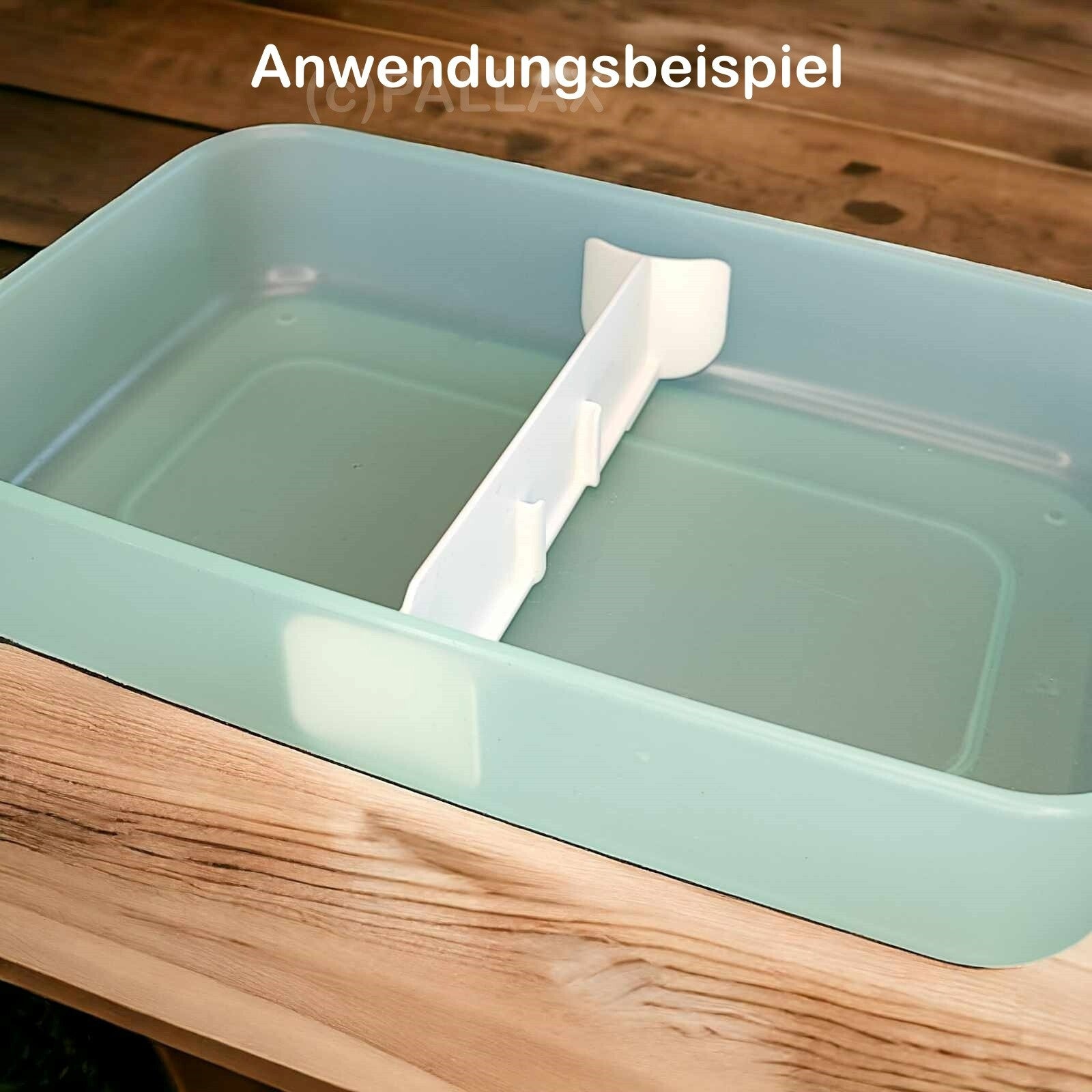 TUPPERWARE A149 QUADRO-TEILER EINTEILUNG FÜR QUADRO-BEHÄLTER WEISS