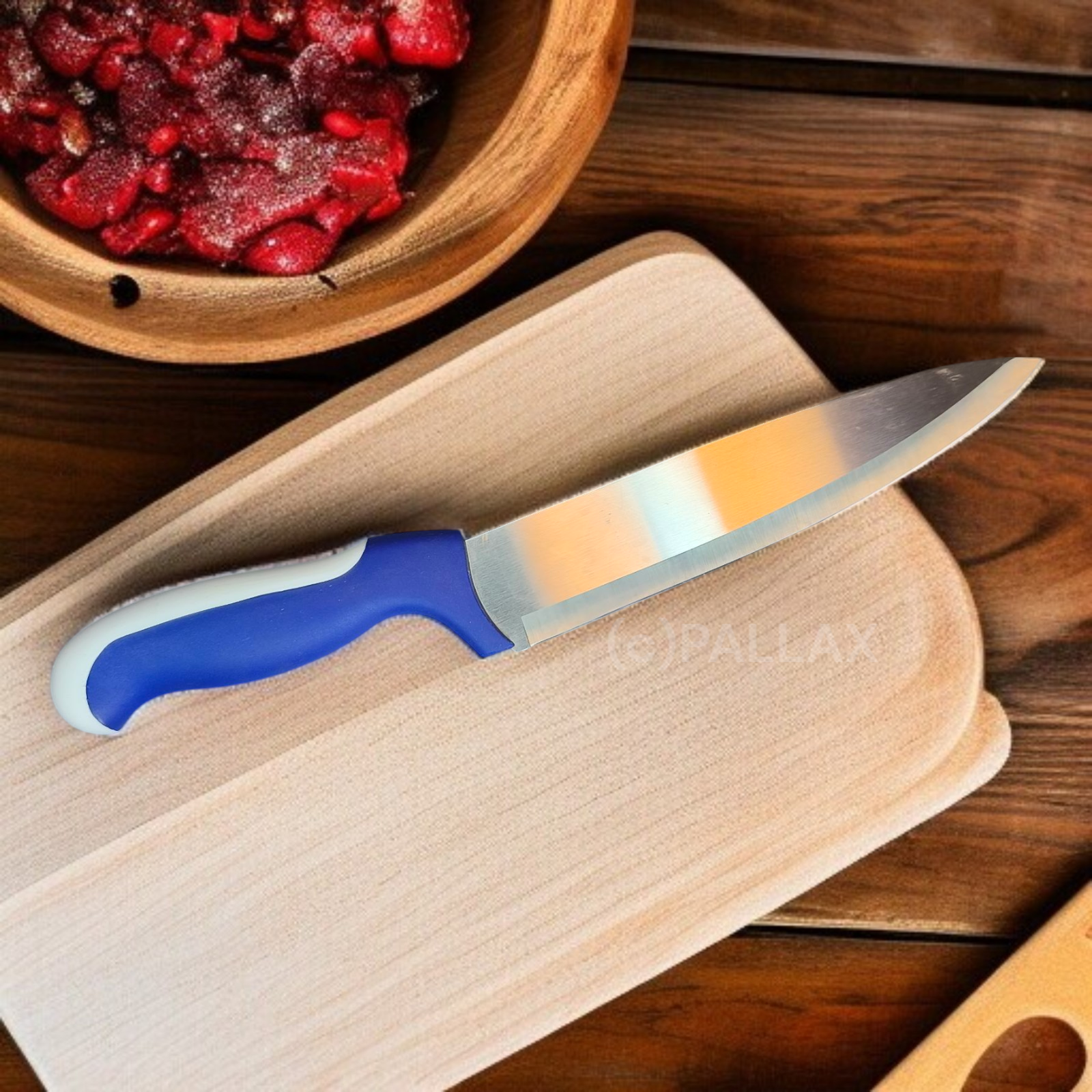 TUPPERWARE D87 ERGONOMIC KOCHMESSER BLAU WEISS