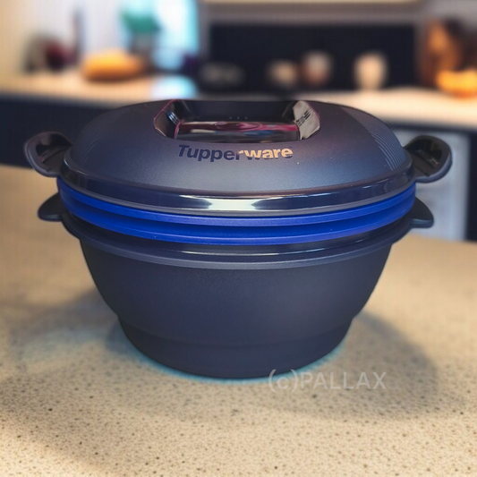 TUPPERWARE I105 MICRO-COMBI-GPURMET 3,0 L DUNKELBLAU MULTI-TALENT FÜR MIKROWELLE