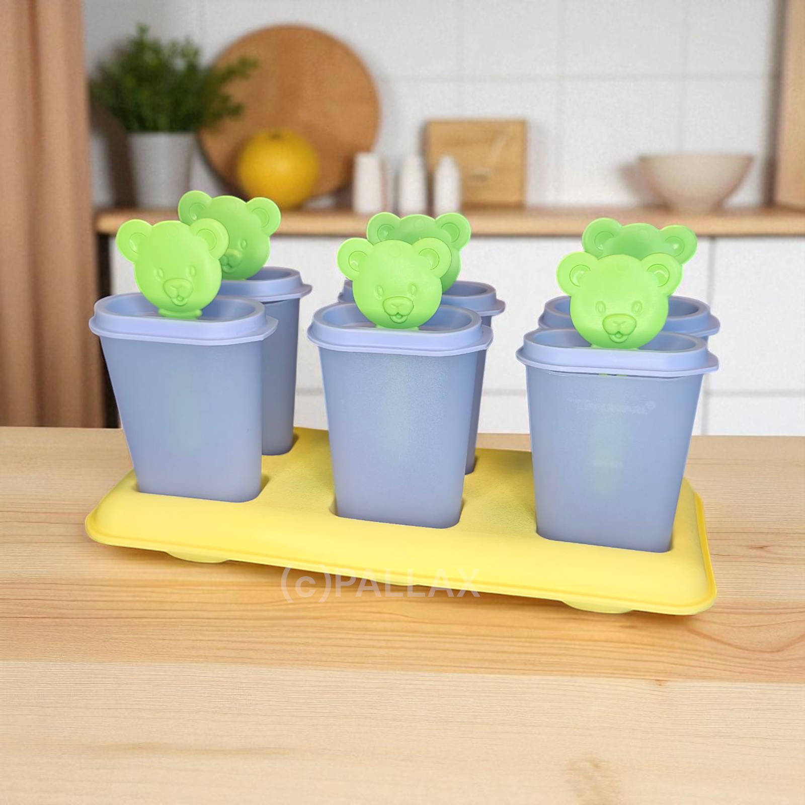 TUPPERWARE D06 TIWI EISBECHER-SET (6 STÜCK) LILA GELB 6x 50 ML