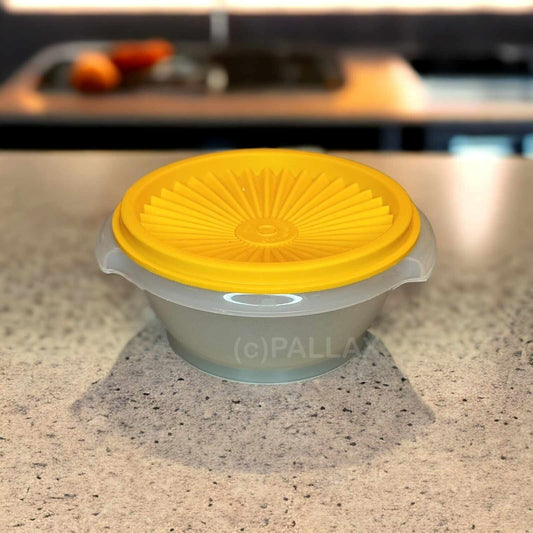 TUPPERWARE B19 SONNEN-TRIO SCHÜSSEL 350 ML GELB VORRATSDOSE VINTAGE