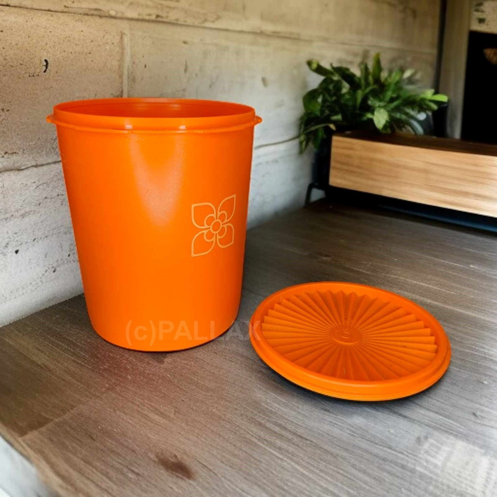 TUPPERWARE A35 STAR-SET 2,8 L ORANGE VINTAGE VORRATSDOSE
