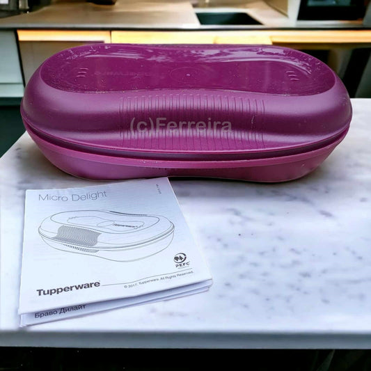 TUPPERWARE I55 OMELETT-MEISTER LILA OMELETT AUS DER MIKROWELLE