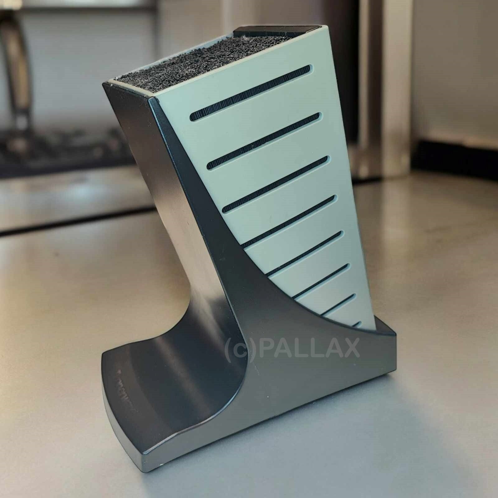 TUPPERWARE CHEF-SERIE PRO SILIKON MESSERBLOCK SCHWARZ GRAU SONDERMODELL