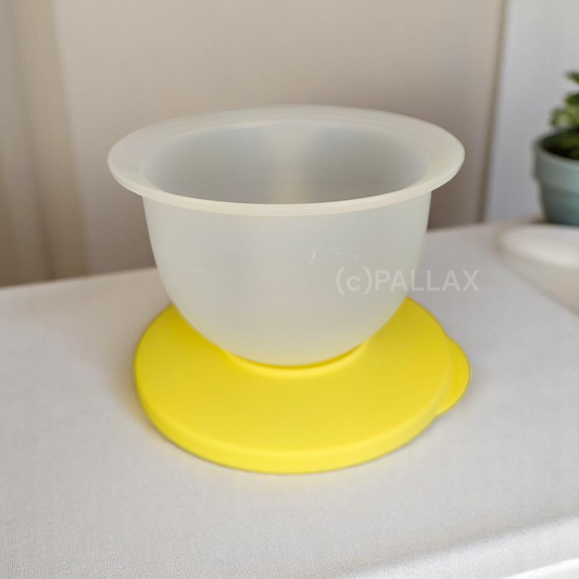 TUPPERWARE J45 JUNGE WELLE SCHÜSSEL 550 ML GELB-WEISS