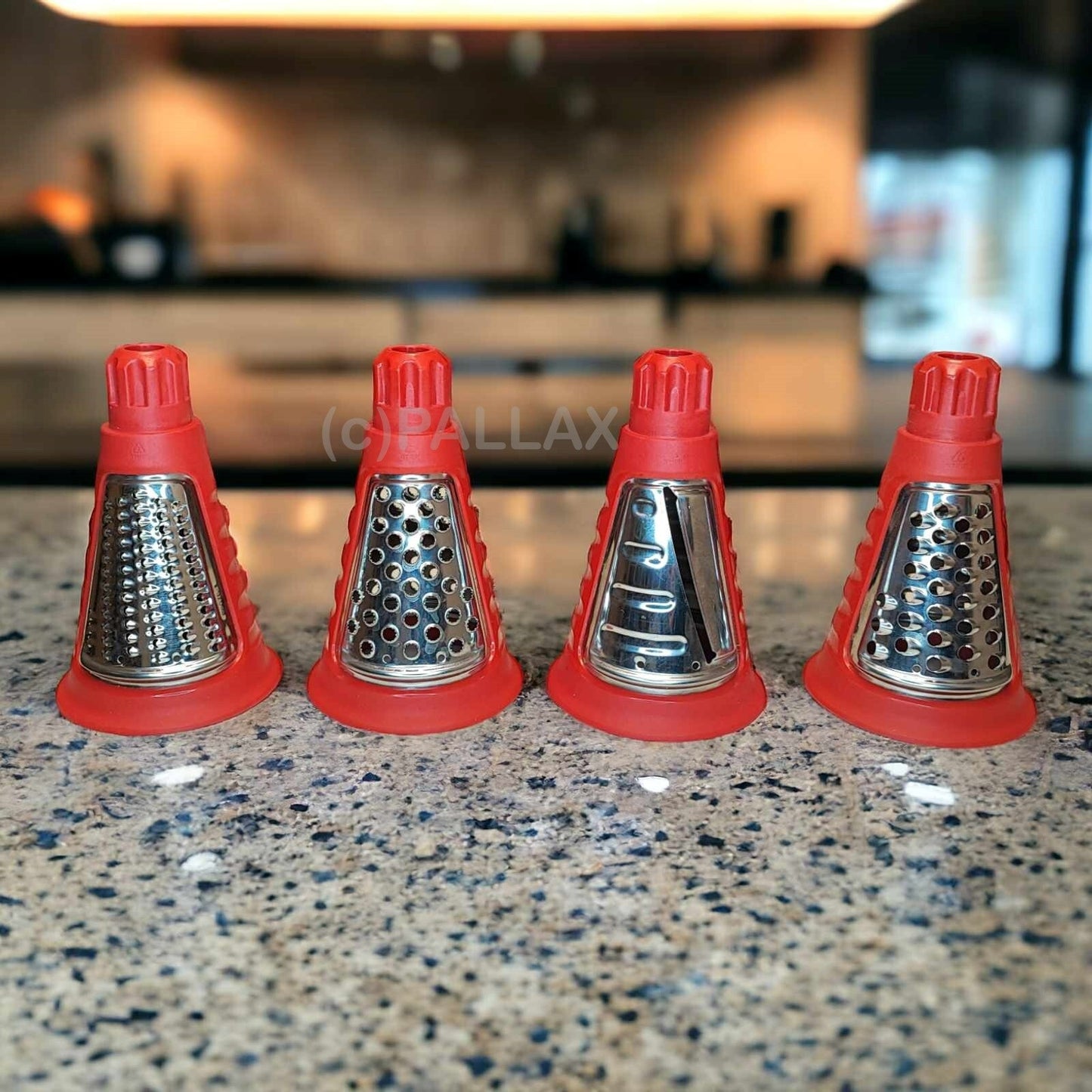 TUPPERWARE D206 PROFI-CHEF MAHLWERK RASPELN REIBEN HOBELN ROT WEISS