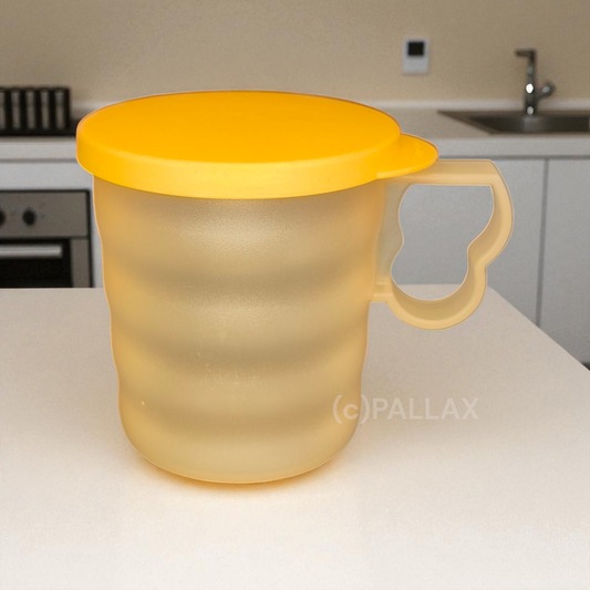 TUPPERWARE J25 JUNGE WELLE TASSE MIT DECKEL 350 ML ORANGE