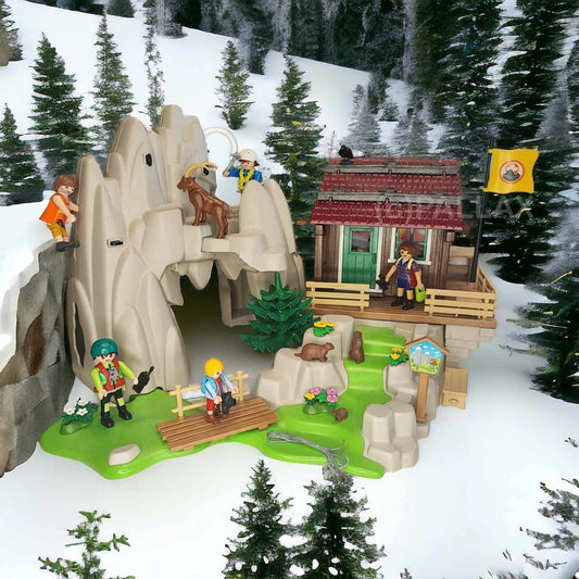 PLAYMOBIL 9126 KLETTERFELS MIT BERGHÜTTE / 2017