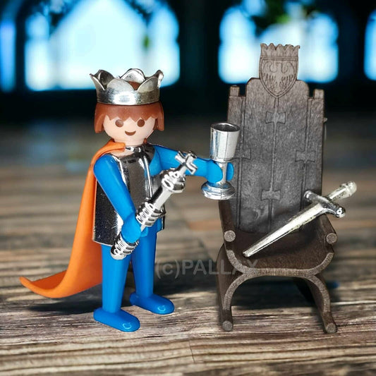 PLAYMOBIL 3331 KÖNIG MIT THRON KLICKY RITTER MITTELALTER / 1975