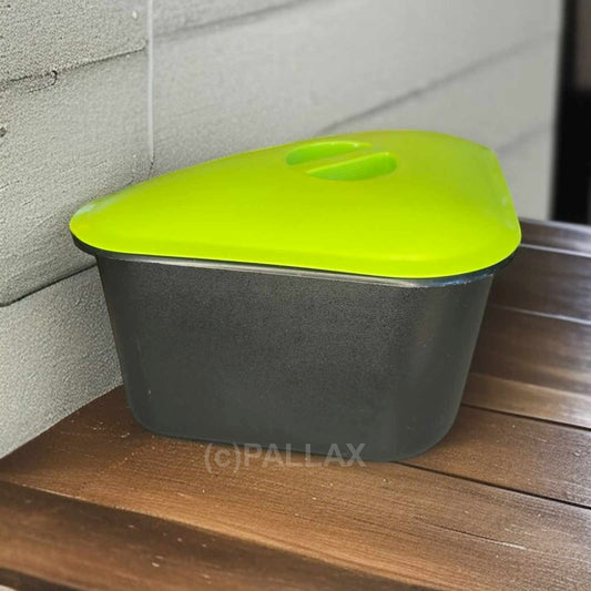 TUPPERWARE D33 ALLES-IN-EINEM 3,5 L GRÜN SCHWARZ TISCH-MÜLLEIMER LAGERBEHÄLTER