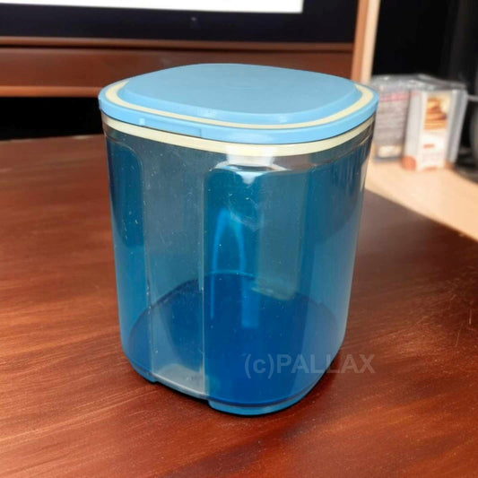 TUPPERWARE A35 SKYLINE 1,5 L BLAU TRANSPARENT KAFFEE-DOSE VORRATSDOSE