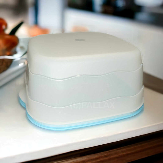TUPPERWARE J48 JUNGE WELLE KUCHENSCHATZ HELLBLAU TORTENBEHÄLTER