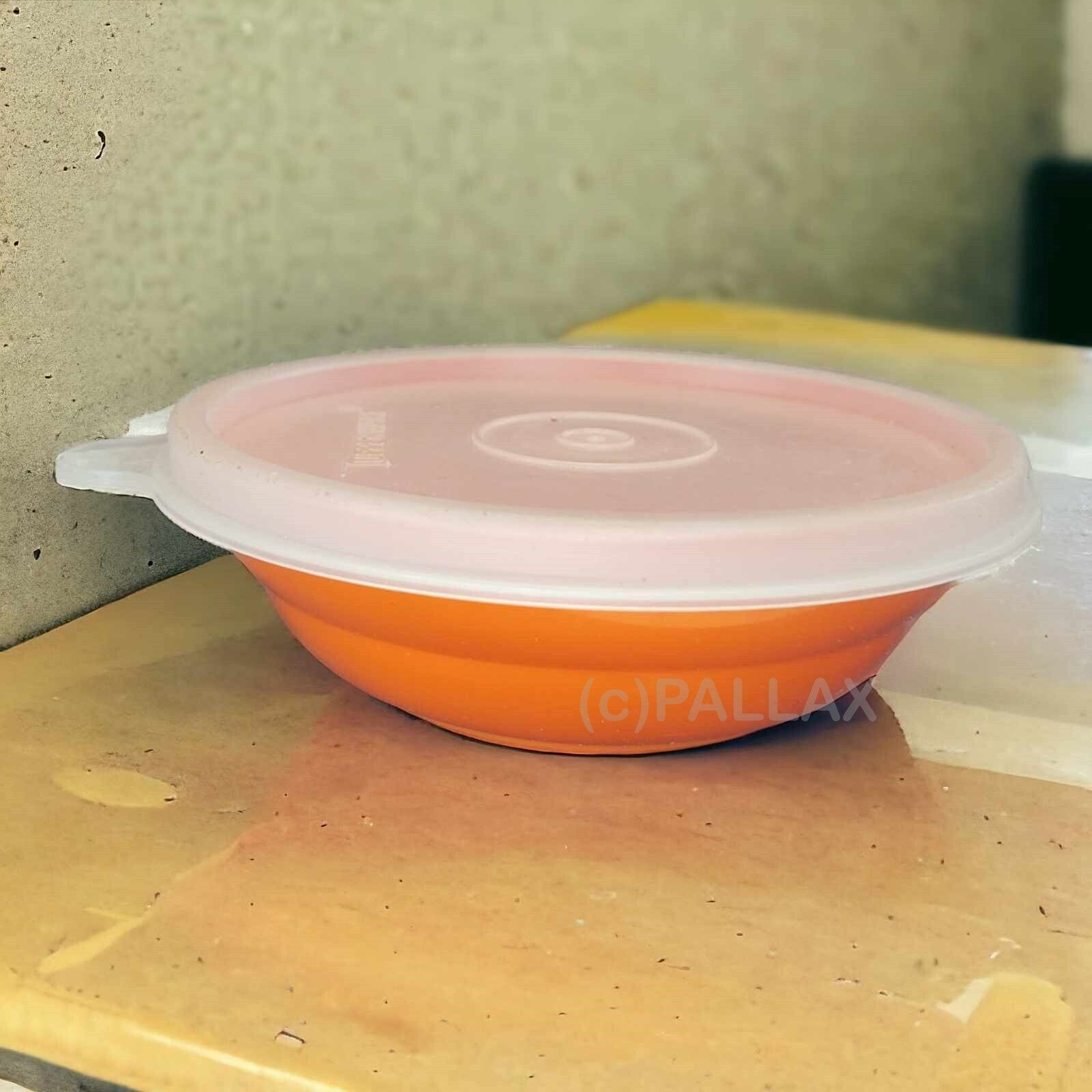 TUPPERWARE VINTAGE KLEINE SERVIERSCHALE 200 ML ORANGE
