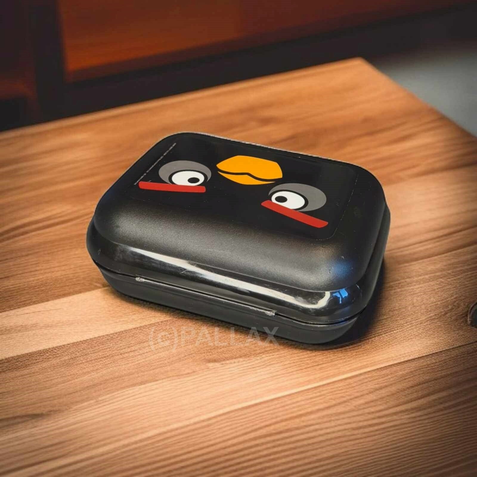 TUPPERWARE A26 TWIN ANGRY BIRDS MIT SCHNAPP-VERSCHLUSS SCHWARZ BROTDOSE LUNCHBOX