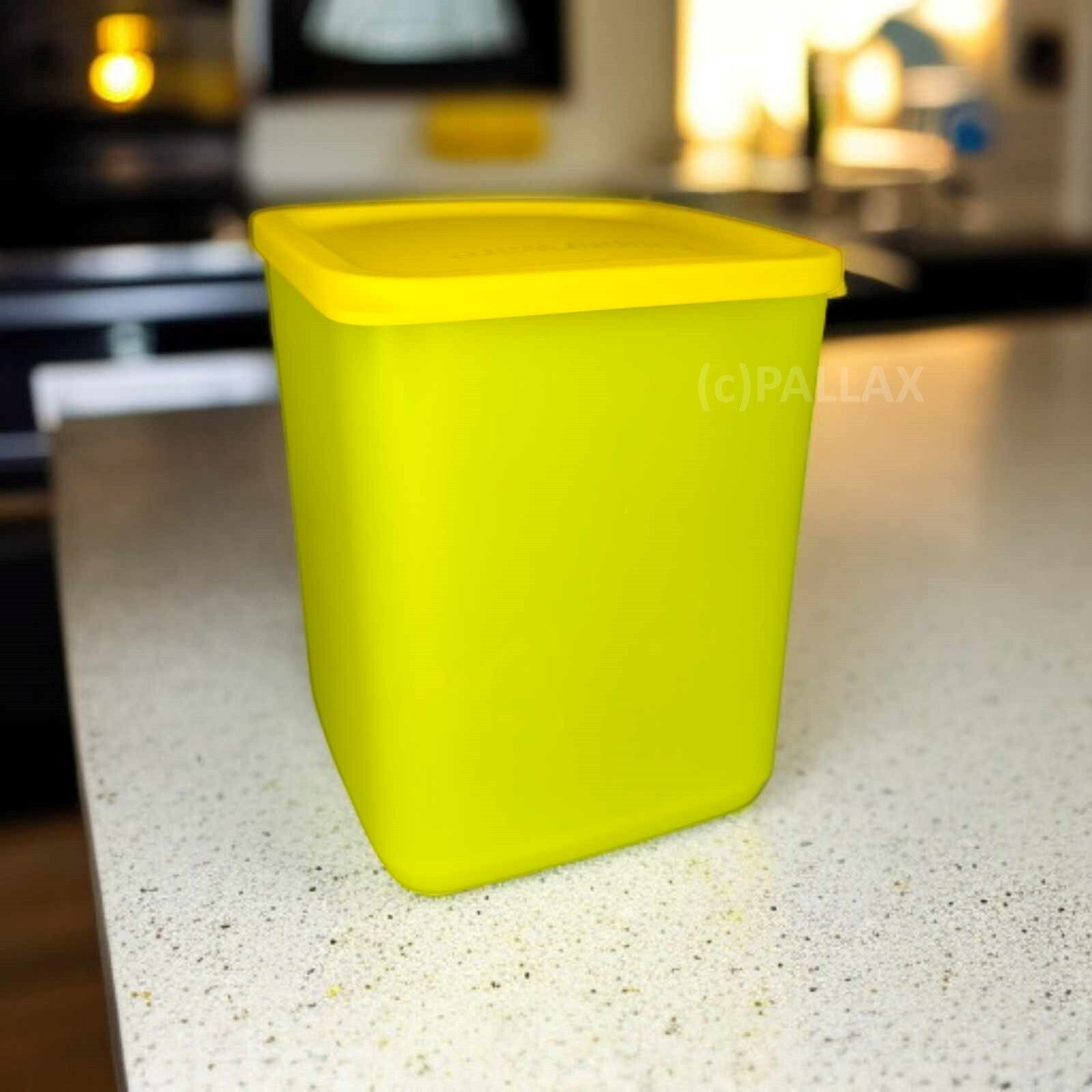 TUPPERWARE CUBIX 1,8 L BEHÄLTER GELB VORRATSDOSE SONDERMODELL